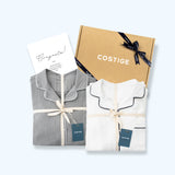 Matching cotton pajamas for couple